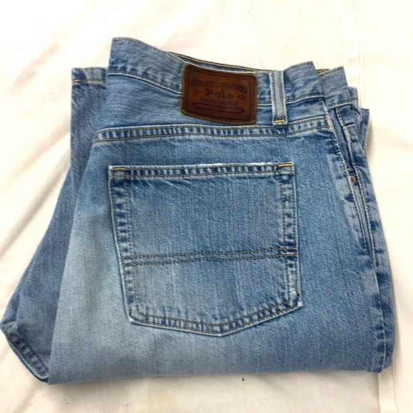 Polo faded jeans men sz 35x32